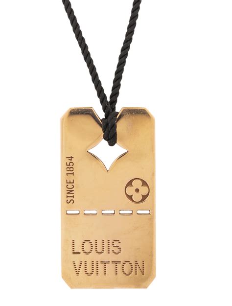 louis vuitton dog tag necklace